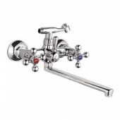 L2319 Смеситель для ванны длинный нос крест