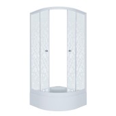 ТРИТОН Душевая кабина Стандарт 100*100*205 В,сред.подд,стекло МОЗАЙКА,профиль белый