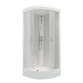 ТРИТОН Гидробокс Хит 88*88*218,низ.подд,БЕЛЫЙ зад.стекло,перед.стекло ПРОЗРАЧНОЕ,профиль белый