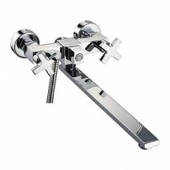 L2584 Смеситель для ванны длинный нос крест