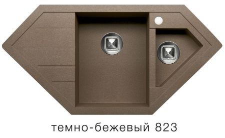 Мойка TOLERO R-114 №823 (темно-бежевый) 100*49,6 см