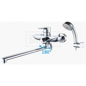 К 13115 Смеситель для ванны длинный нос хром К 13115 Смеситель для ванны длинный нос хром