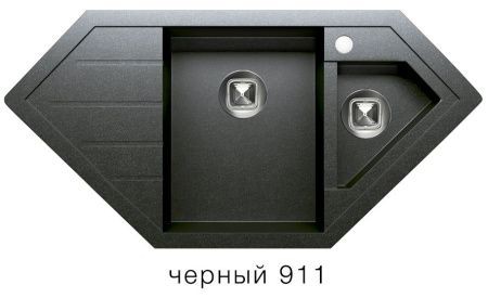 Мойка TOLERO R-114 №911 (черный) 100*49,6 см