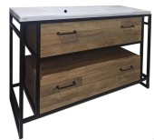 Тумба ЛОФТ 2.2 ГАМБИЯ два ящика Plus с нишей 100см под ум.Andrea/Alic 100