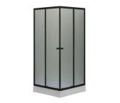 ДАНА Душевая кабина 303/21 КВАДРАТ 80*80*195,мат.стекло,профиль черный поддон 13 см