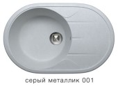 Мойка TOLERO R-116 №001 (серый металлик) 77,5*50 см Мойка TOLERO R-116 №001 (серый металлик) 77,5*50 см