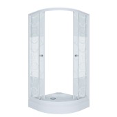 ТРИТОН Душевая кабина Стандарт 90*90*191 А,низ.подд,стекло УЗОРЫ,профиль белый
