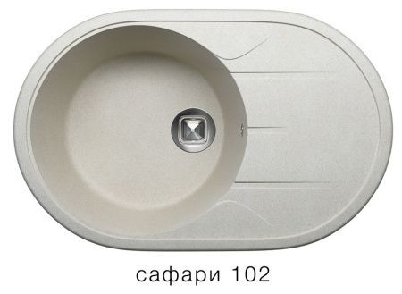 Мойка TOLERO R-116 №102 (сафари) 77,5*50 см