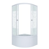 ТРИТОН Душевая кабина Стандарт 90*90*192 Б,глуб.подд,стекло УЗОРЫ,профиль белый