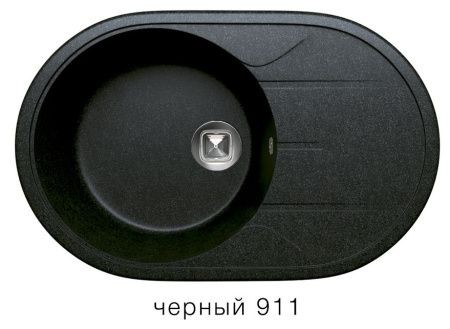 Мойка TOLERO R-116 №911 (черный) 77,5*50 см
