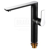 К 14015В Смеситель для кухни, черный