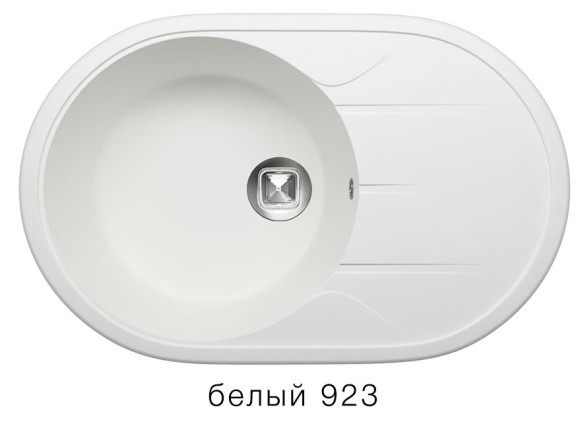 Мойка TOLERO R-116 №923 (белый) 77,5*50 см