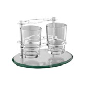 L 105 Держатель со стаканами д/зуб.щеток настольный