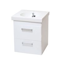 Тумба ЛОТОС подвесная 60 см Белый глянец под ум.Dena 62