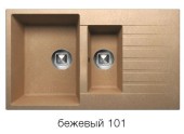 Мойка TOLERO R-118 №101 (бежевый) 86*50 см