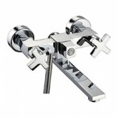 L3184 Смеситель для ванны короткий нос крест