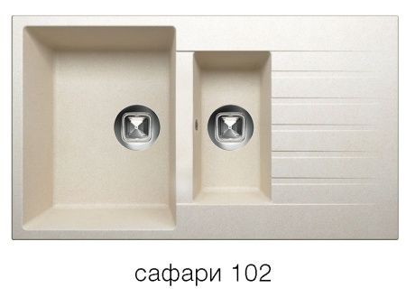 Мойка TOLERO R-118 №102 (сафари) 86*50 см