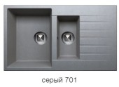 Мойка TOLERO R-118 №701 (серый) 86*50 см Мойка TOLERO R-118 №701 (серый) 86*50 см