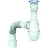 UNICORN A120 Сифон д/тюльпана с литым выпуском 1 1/2 и гибкий отвод D40/50