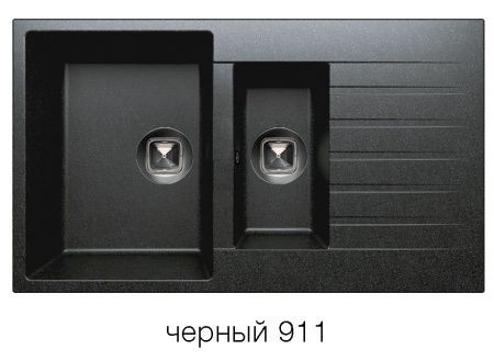 Мойка TOLERO R-118 №911 (черный) 86*50 см